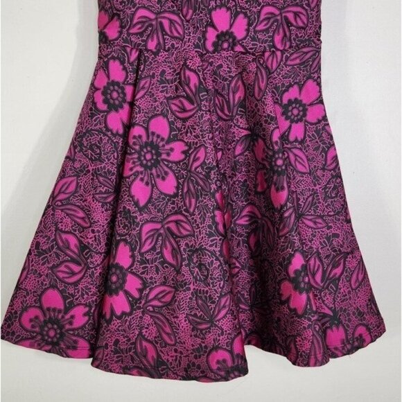 Miss Behave Girls Floral Fit and Flare Brocade Tween Dress Size L - Picture 4 of 8